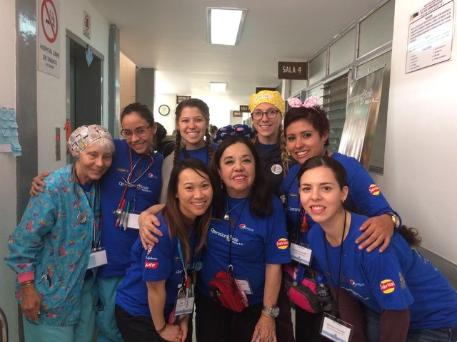 Elena Horwitz with colleagues in Nicaragua