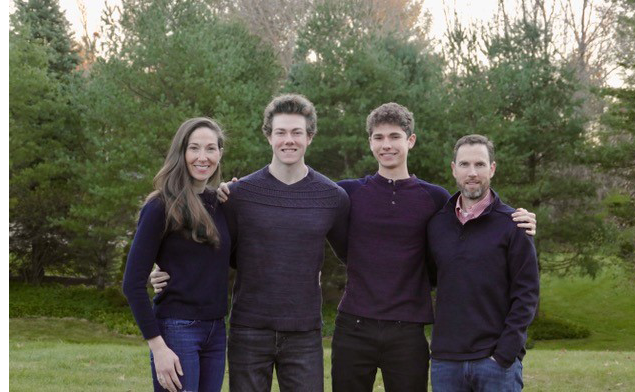 The Brady family: Andrea, Alex, Nick and Todd