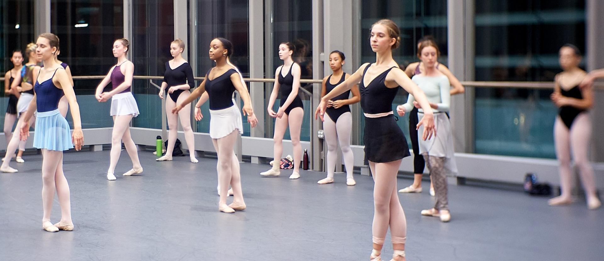 A masterclass in the Rubenstein Arts Center taught by ABT Studio Company’s current Ballet Mistress Petrusjka Broholm.