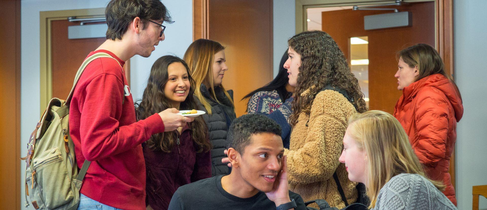 Duke LIFE (First-Generation, Low Income Engagement) Students Speaking with Faculty