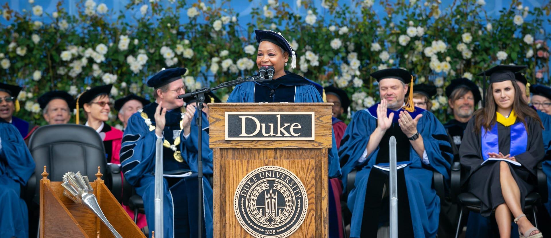 Lisa Borders gave the commencement address for the Class of 2019.