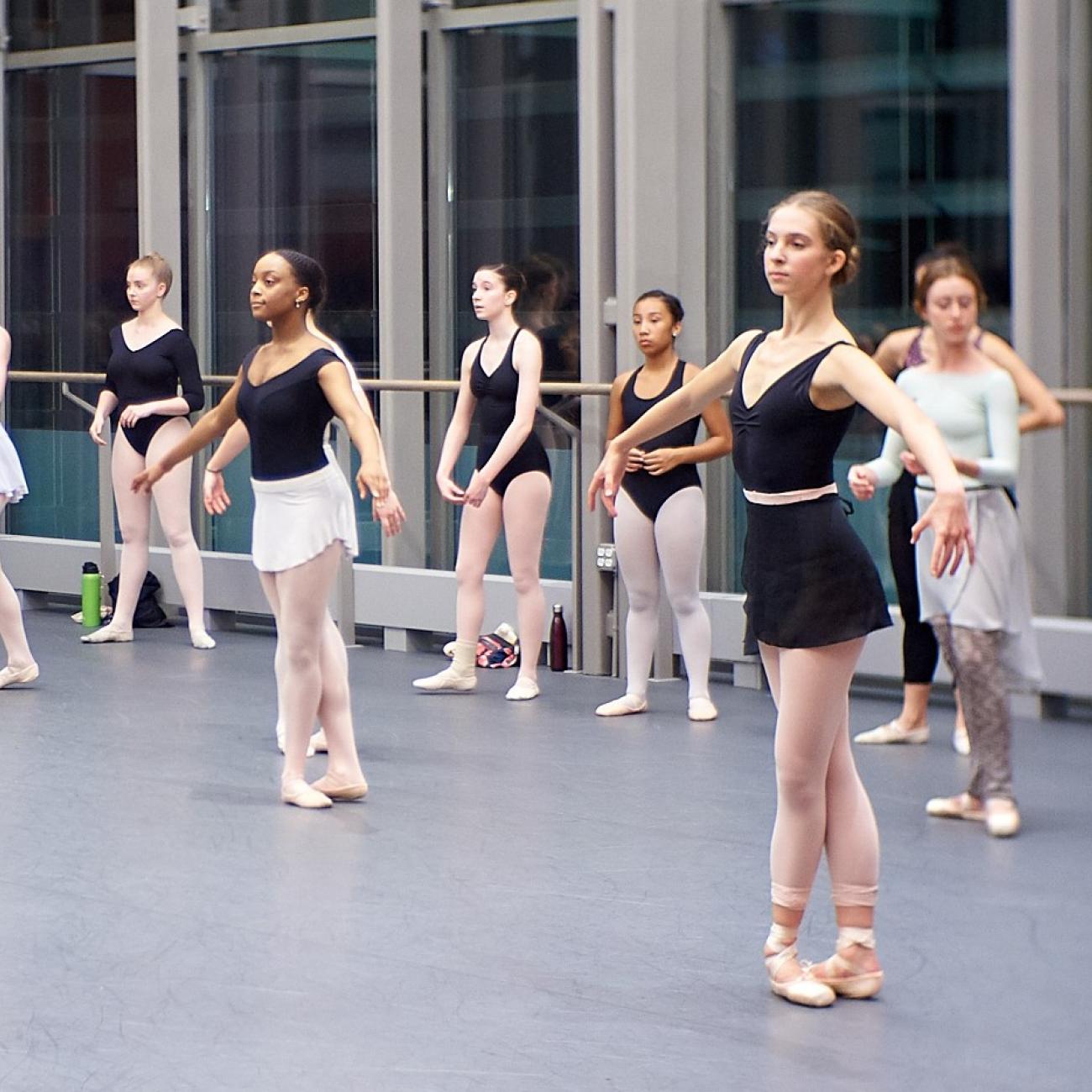 A masterclass in the Rubenstein Arts Center taught by ABT Studio Company’s current Ballet Mistress Petrusjka Broholm.