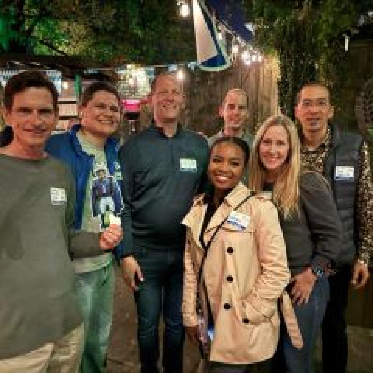 Manuel Nieto with Duke alumni at a Duke Triangle event in Raleigh, NC