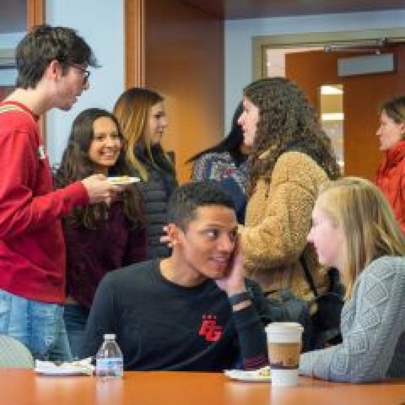 Duke LIFE (First-Generation, Low Income Engagement) Students Speaking with Faculty